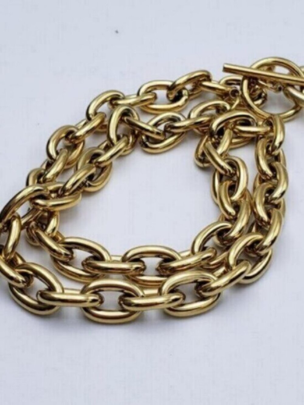Authentic Louis Vuitton Gold Padlock w/Unbranded Stainless Steel Chain Necklace - Picture 8 of 14